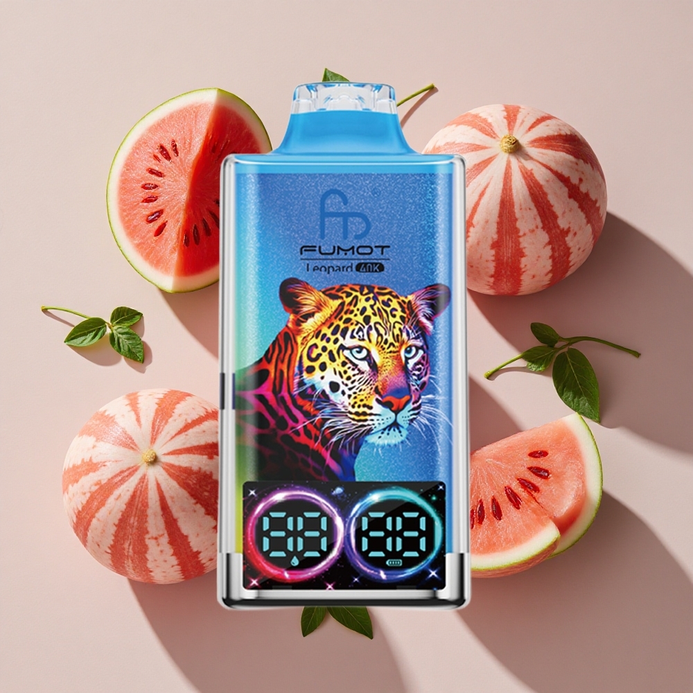 Fumot Leopard 40K Puffs Vienreizlietojamais Vape Arbūza Koļu (0%, 2%, 3%, 5% Nikotīns)
