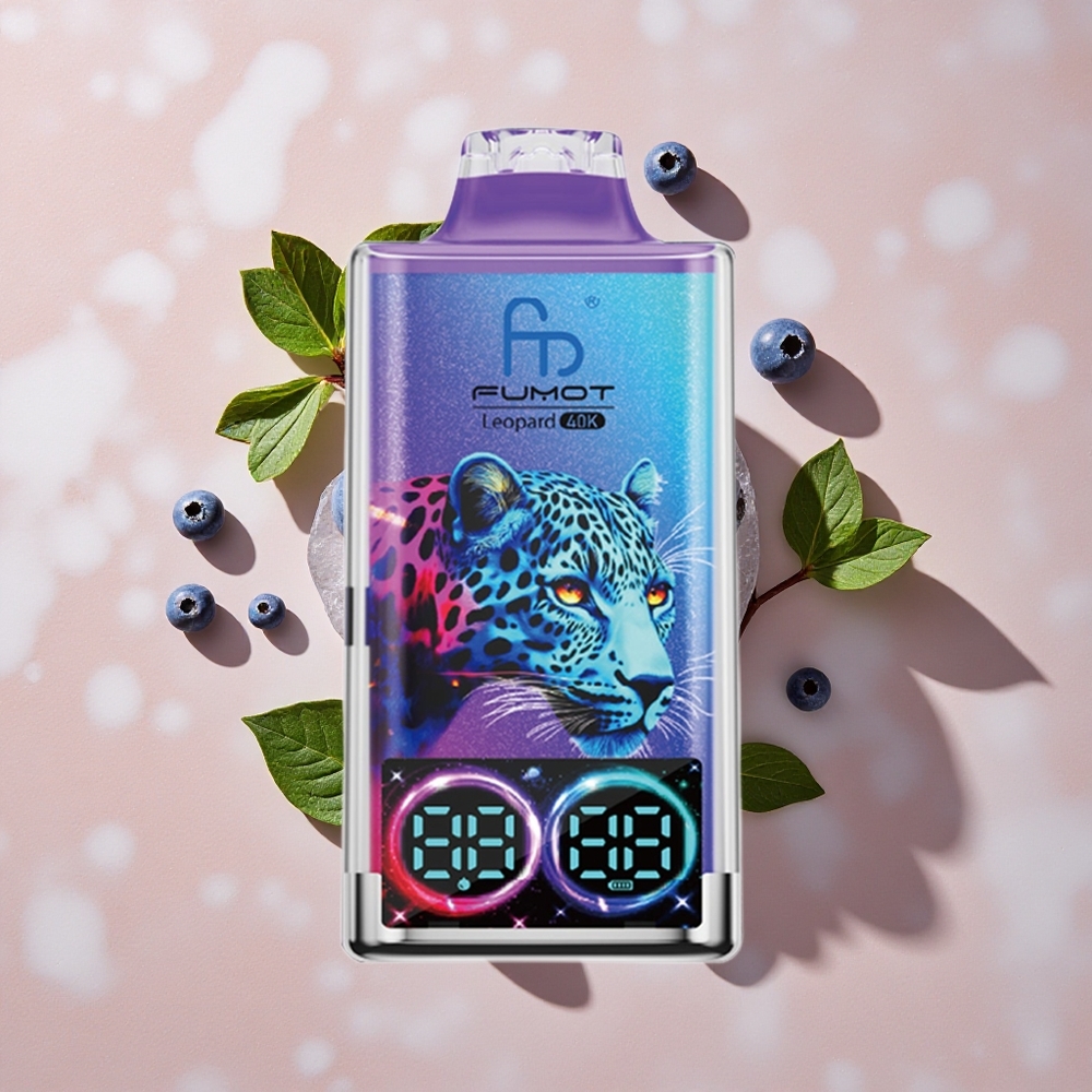 Fumot Leopard 40K Puffs Vienreizlietojamais Vape Zemenes Ledus 700mAh Baterija