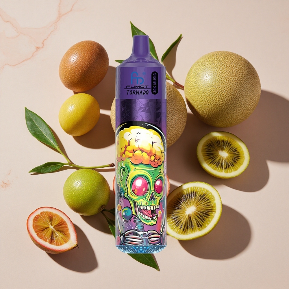 Fumot RandM Tornado 30000 Kivi Pasiflora Guava: 30 000 piepildījumi, 30mL e-smidzinājums