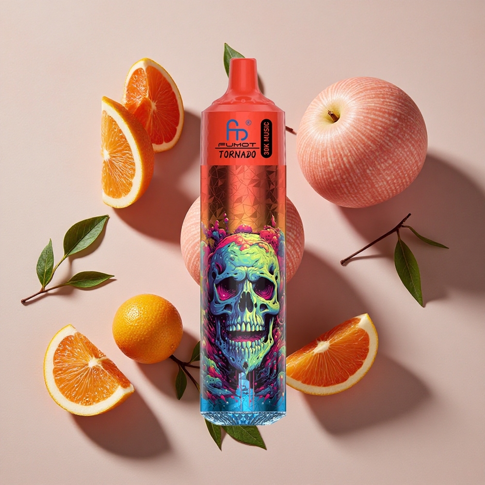 Fumot RandM Tornado 30000 Puffs Vienreizlietojamais Vape Gardā Ledus (30mL, 2%/5% nikotīns)