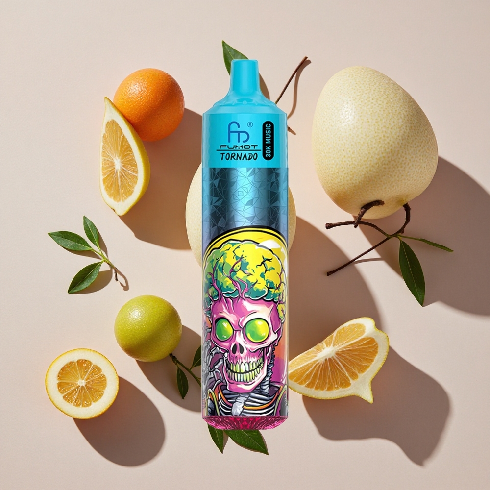 Fumot RandM Tornado 30000 Puffs Vienreizlietojamais Vape Piparmētru Ledus ar 30mL e-šķidruma un 600mAh bateriju