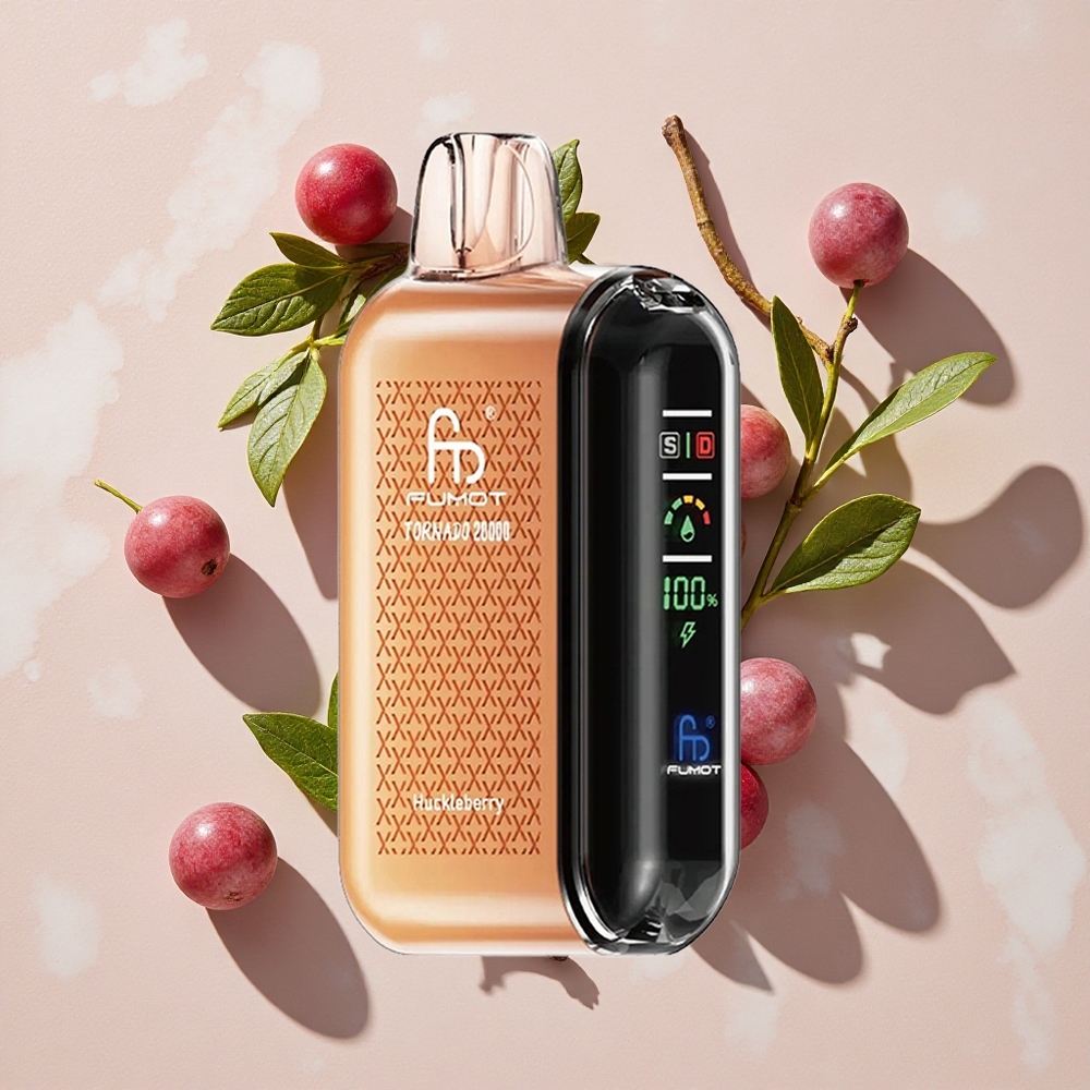 Fumot Tornado 20000 Puffs Vienreizlietojamais Vape Krukmēļa Garša, 20ml E-kvida Ietilpība, 850mAh Akumulators
