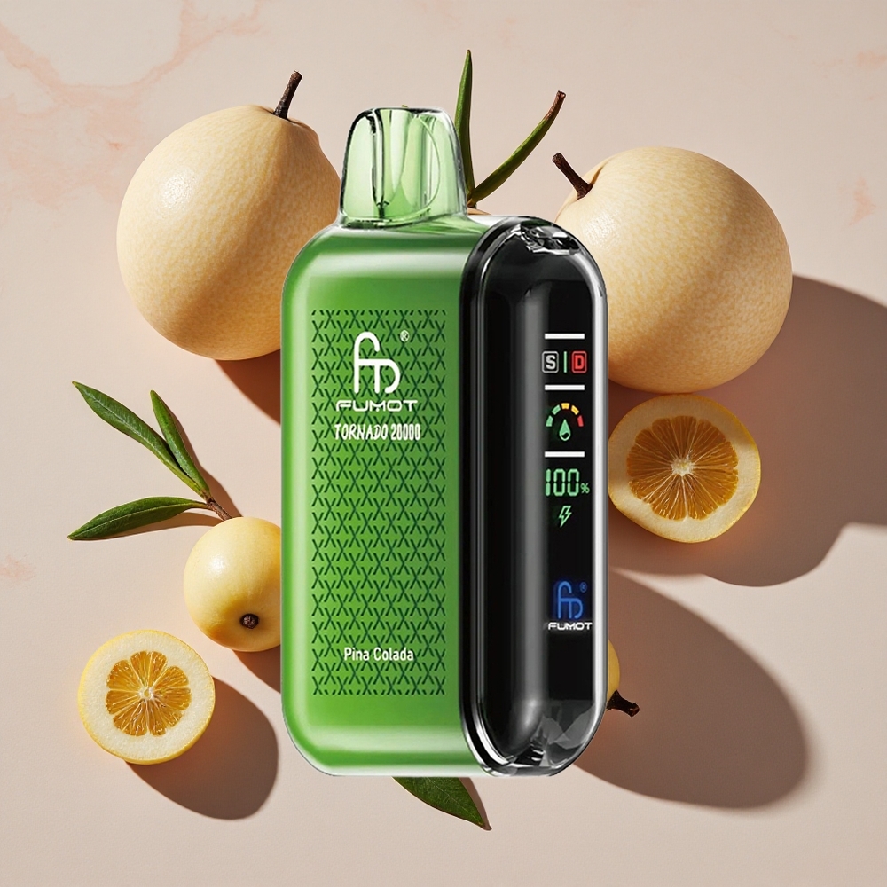 Fumot Tornado 20000 Puffs Vienreizlietojamais Vape Pina Kolāda ar 20ml E-šķidruma ietilpību un 850mAh Akumulatoru