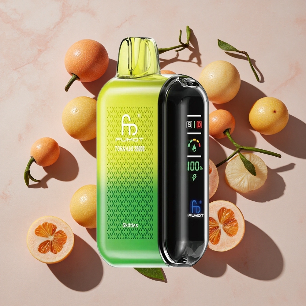 Fumot Tornado 20000 Puffs Vienreizlietojamais Vape Skittles (Skittles) ar 20ml e-šķidruma ietilpību un 850mAh akumulatoru