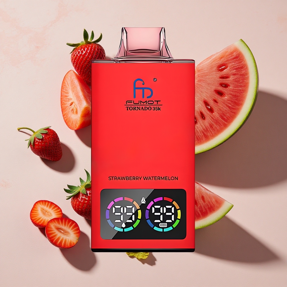 Fumot Tornado 35K Vienreizlietojamais Vape Zemeņu Arbūzs ar 15ml E-kvīpa un 700 MAH Bateriju