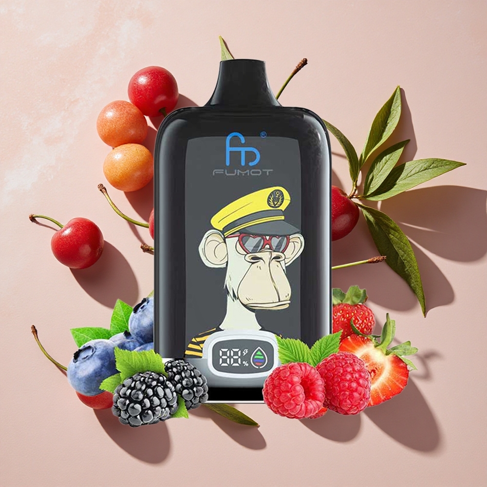 Fumot Tornado Digital Box 12000 Puffs Izmērījams Ierīks 20ml Šķidruma Kiršu Garša