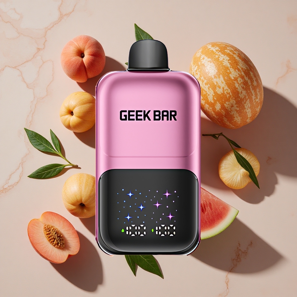 GEEK BAR 2GO Divu Sēriju Vienreizlietojamais Vape Pērlīte 20ml Līdz 50000 Ivilcieni Persiks & Arbūzs