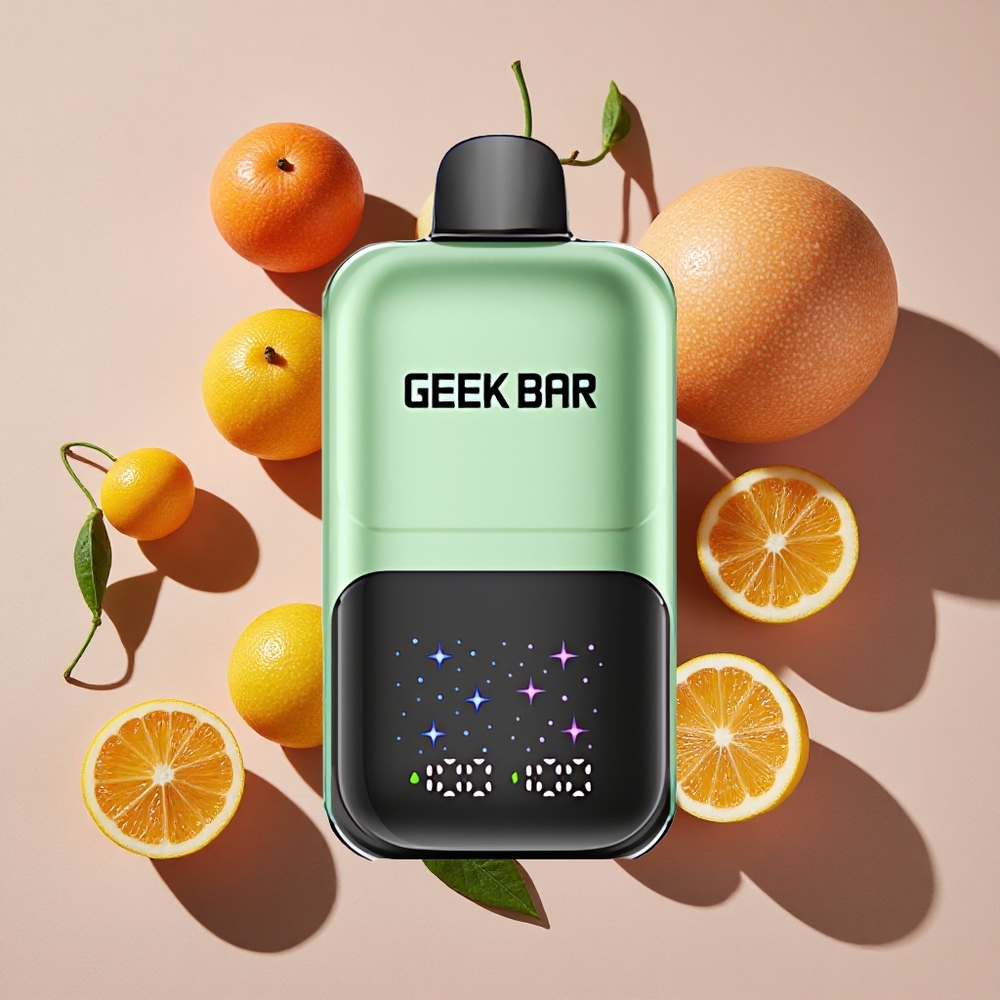 GEEK BAR 2GO Divu Sēriju Vienreizlietojamais Vape Pildspalva Skābo Konfekšu & Skābo Augļu Garšā, Līdz 50000 Ivilcieniem