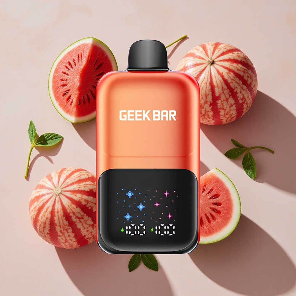 GEEK BAR 2GO Two Series Vienreizlietojamais Vape Pen Arbūza Burbuļu Gumijas Ledus 20ml Līdz 50000 Pūkšu