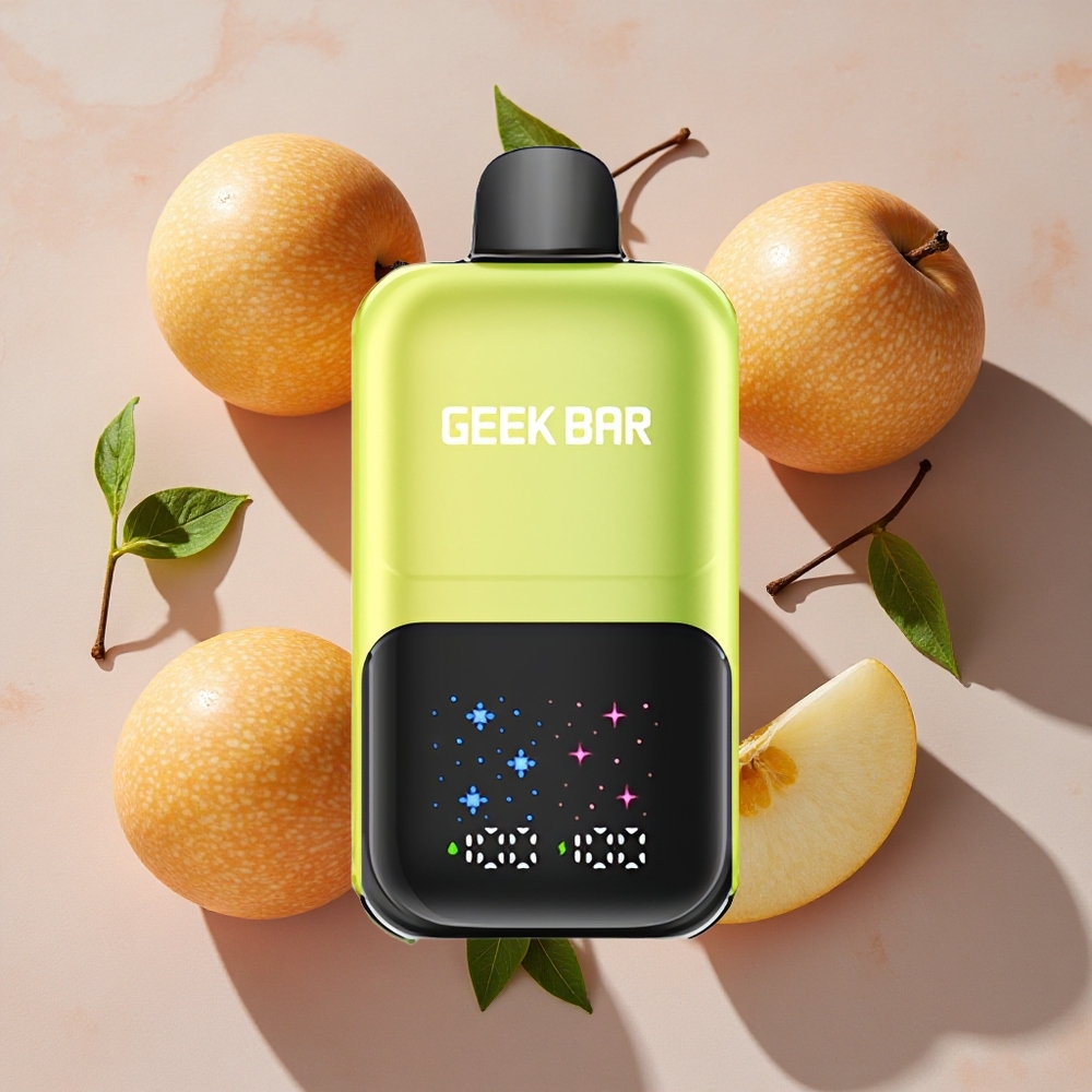 GEEK BAR 2GO Two Series Vienreizlietojamais Vape Pen Skābo ābolu ledus ar 50000 Puffi, 20ml