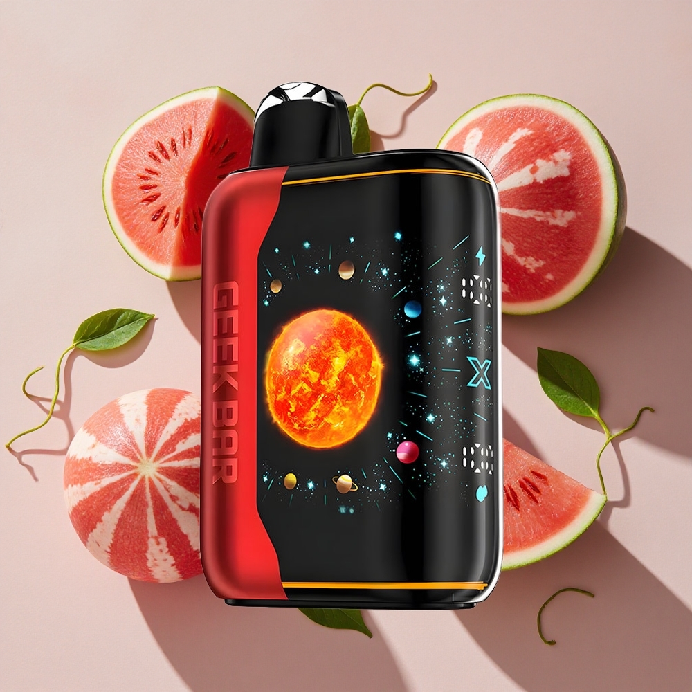 GEEK BAR Platinum Edition 25000 Iesaiņojumi Vienreizlietojamais Vape Arbūza Ledus 20mL E-Liquid, 2% nikotīna