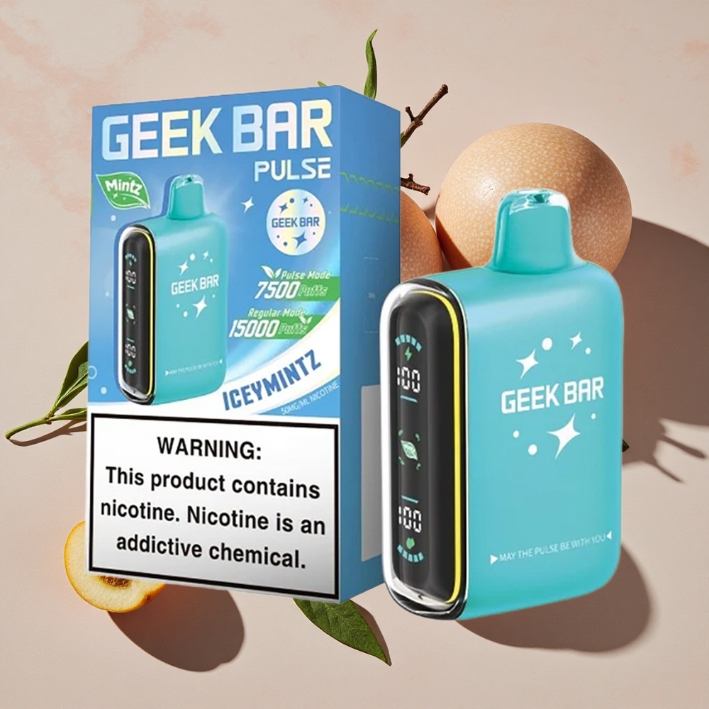 GEEK BAR Pulse 15000 Puffs Vienreizlietojamais Vape Piparmētru Edition (15 000 Iesūkšanās, 5% Nikotīns)