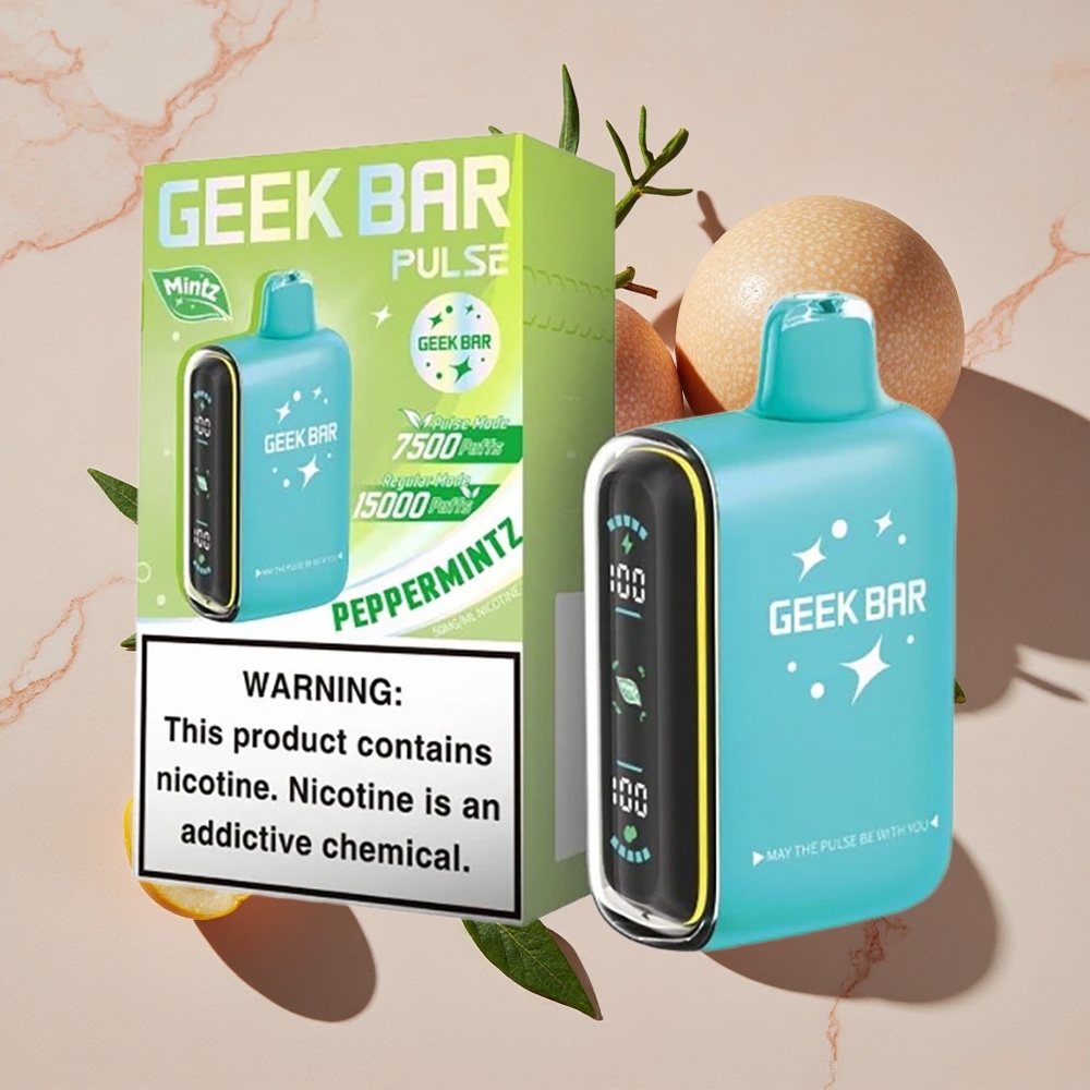 GEEK BAR Pulse 15000 Puffs Vienreizlietojamais Vape Piparmētru Edition (15 000 Iesūkšanās, 5% Nikotīns)