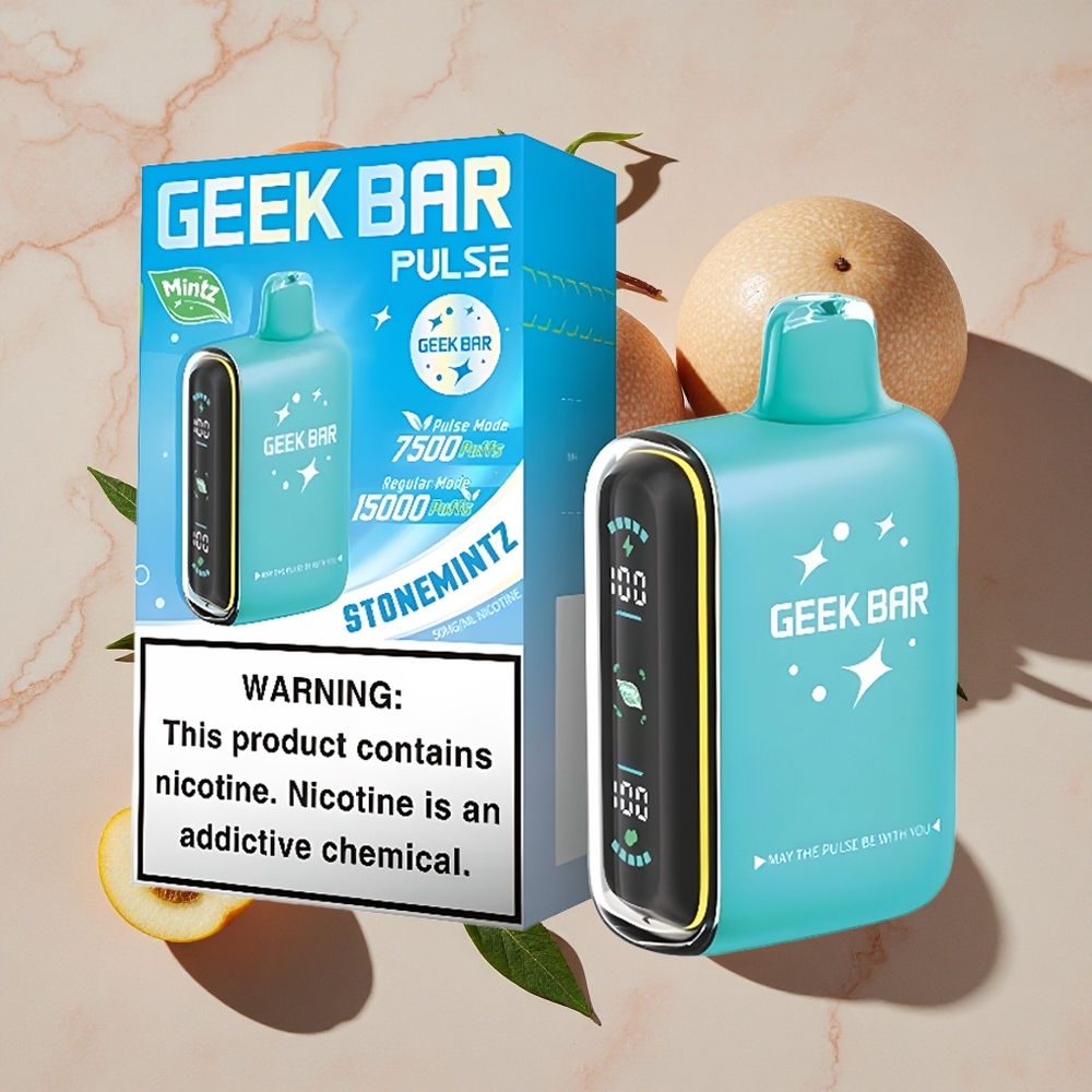 GEEK BAR Pulse 15000 Puffs Vienreizlietojamais Vape Piparmētru Edition (15 000 Iesūkšanās, 5% Nikotīns)