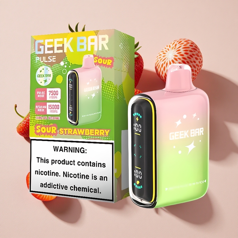 GEEK BAR Pulse 15000 Puffs Vienreizlietojamais Vape Skābs Edīcija (15 000 Ieelpojumi, 5% Nikotīns)