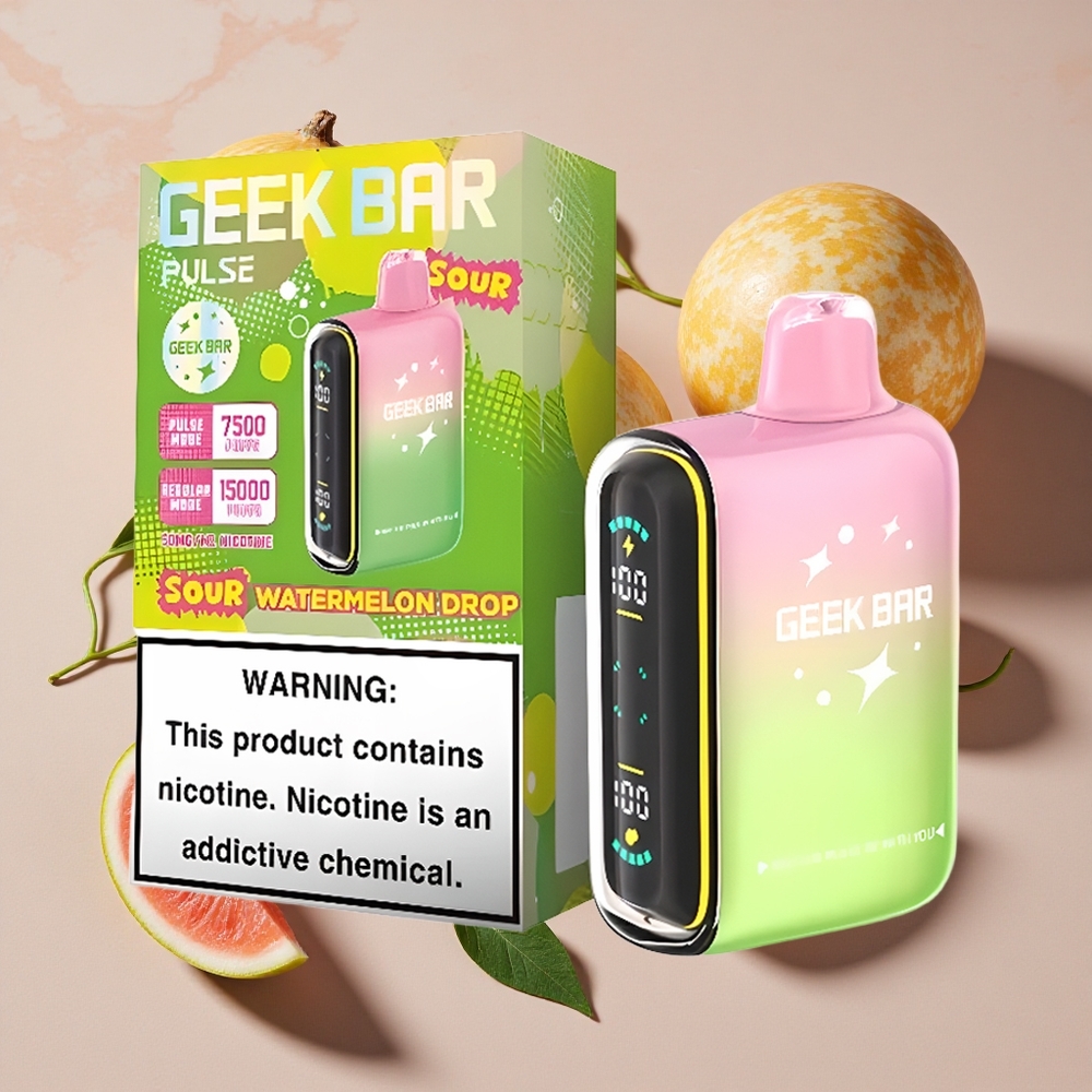 GEEK BAR Pulse 15000 Puffs Vienreizlietojamais Vape Skābs Edīcija (15 000 Ieelpojumi, 5% Nikotīns)