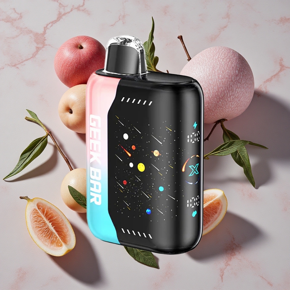 GEEK BAR Pulse X 25000 Iemūžības Meteor Edition ar 18mL iepriekš piepildīta e-šķidruma un USB Type-C uzlādi