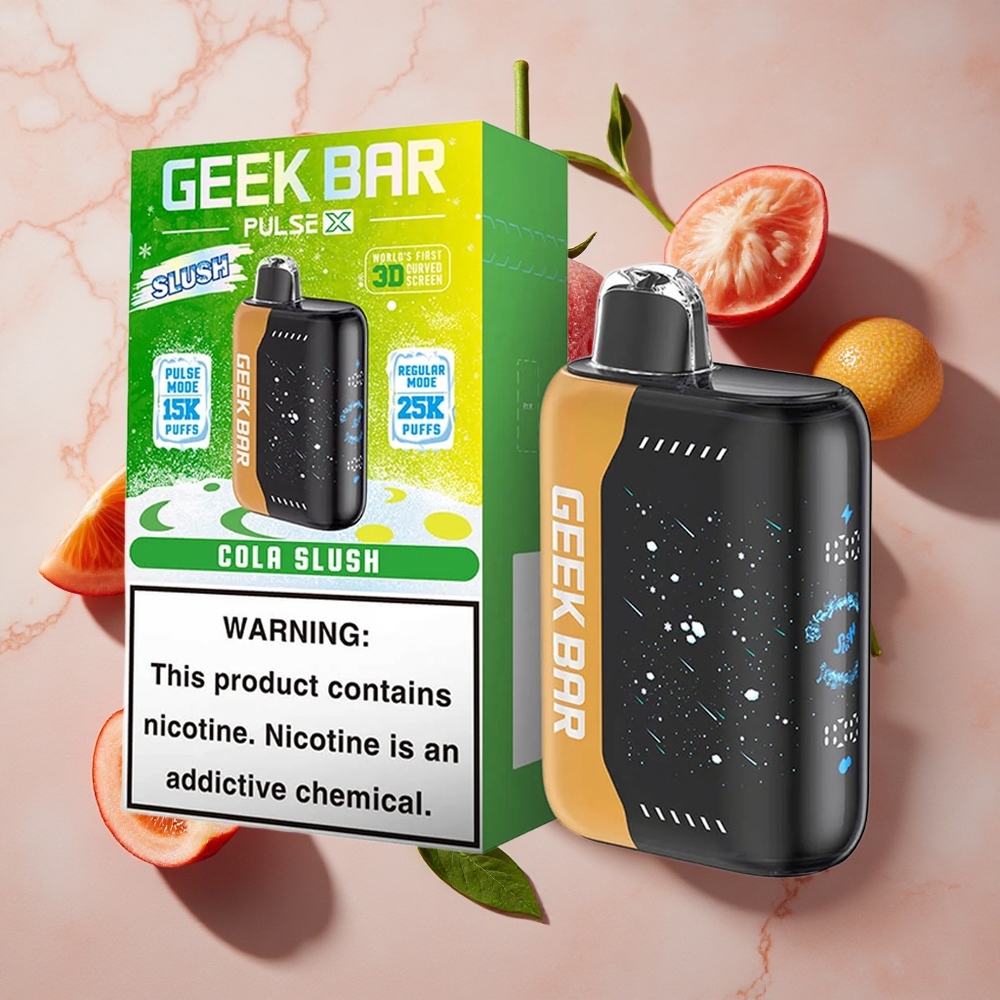 GEEK BAR Pulse X 25000 Puffs Vienreizlietojamais Vape Slāņu Edīcija ar 18mL e-šķidruma un 0-5% nikotīna