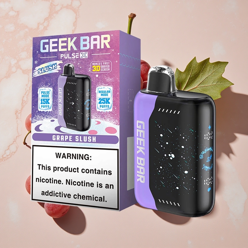 GEEK BAR Pulse X 25000 Puffs Vienreizlietojamais Vape Slāņu Edīcija ar 18mL e-šķidruma un 0-5% nikotīna