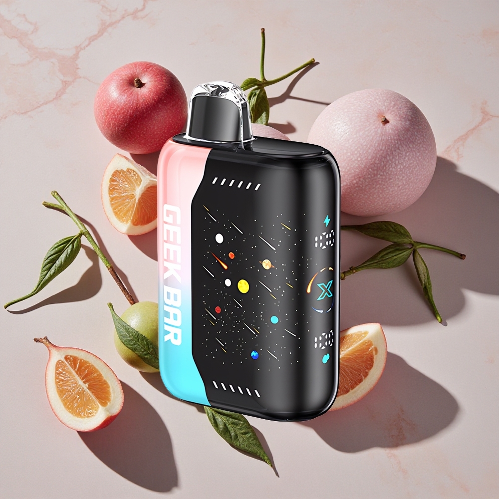 GEEK BAR Pulse X 42K Puffs Meteor Edition Rozā & Zils (MTL režīms: 42K iemūkšanās, DTL režīms: 30K iemūkšanās)