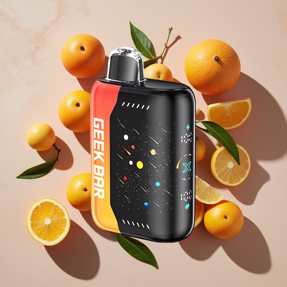 GEEK BAR Pulse X Meteor Edition Oranžais Pūķis 42K Puffs & 3D Izliekts Ekrāns