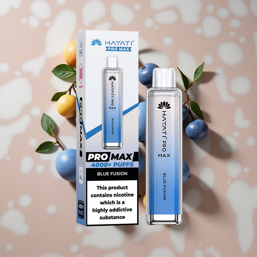 Hayati Pro Max 4000 Puffs Vienreizlietojamais Vape Zilā Fūzija ar 1400mAh bateriju un 2ml tvertni