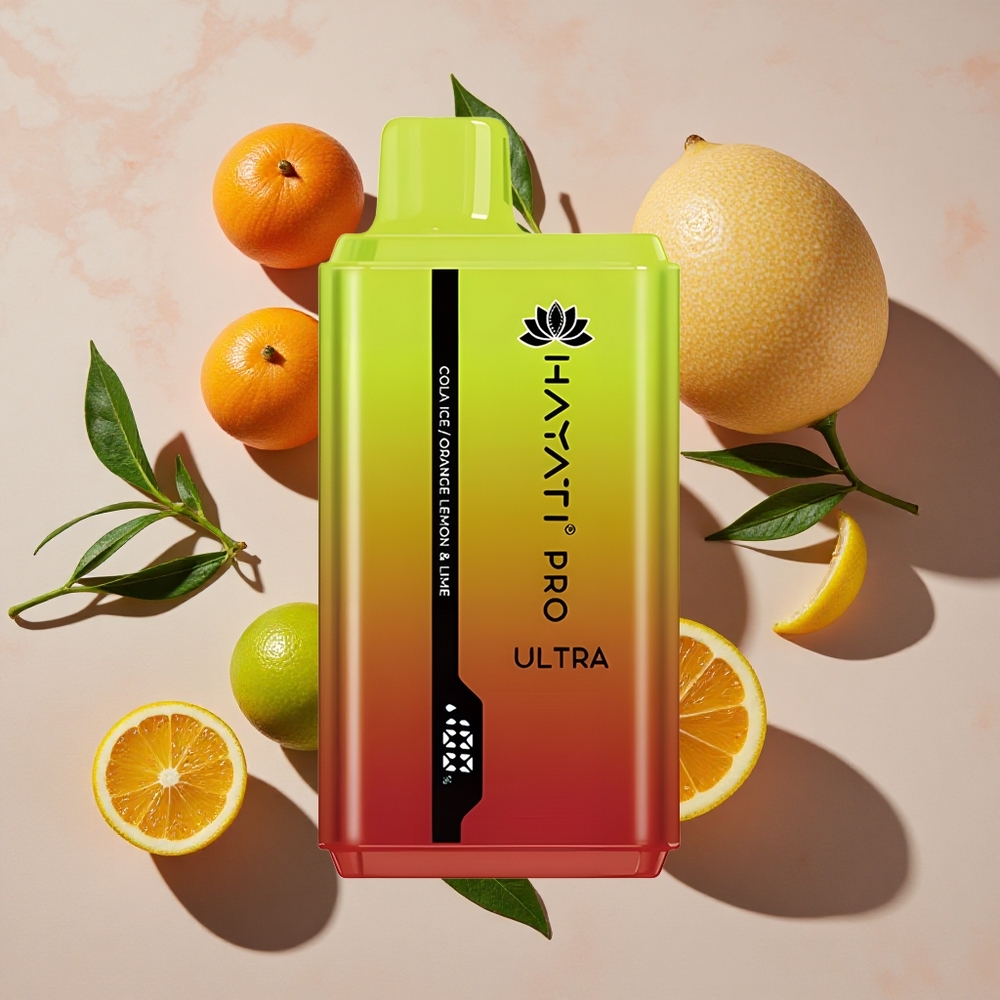Hayati Pro Ultra 15000 Puffs Dispozablā Vape Cola Ledus (15000+ Puffs, 2% Nikotīna)