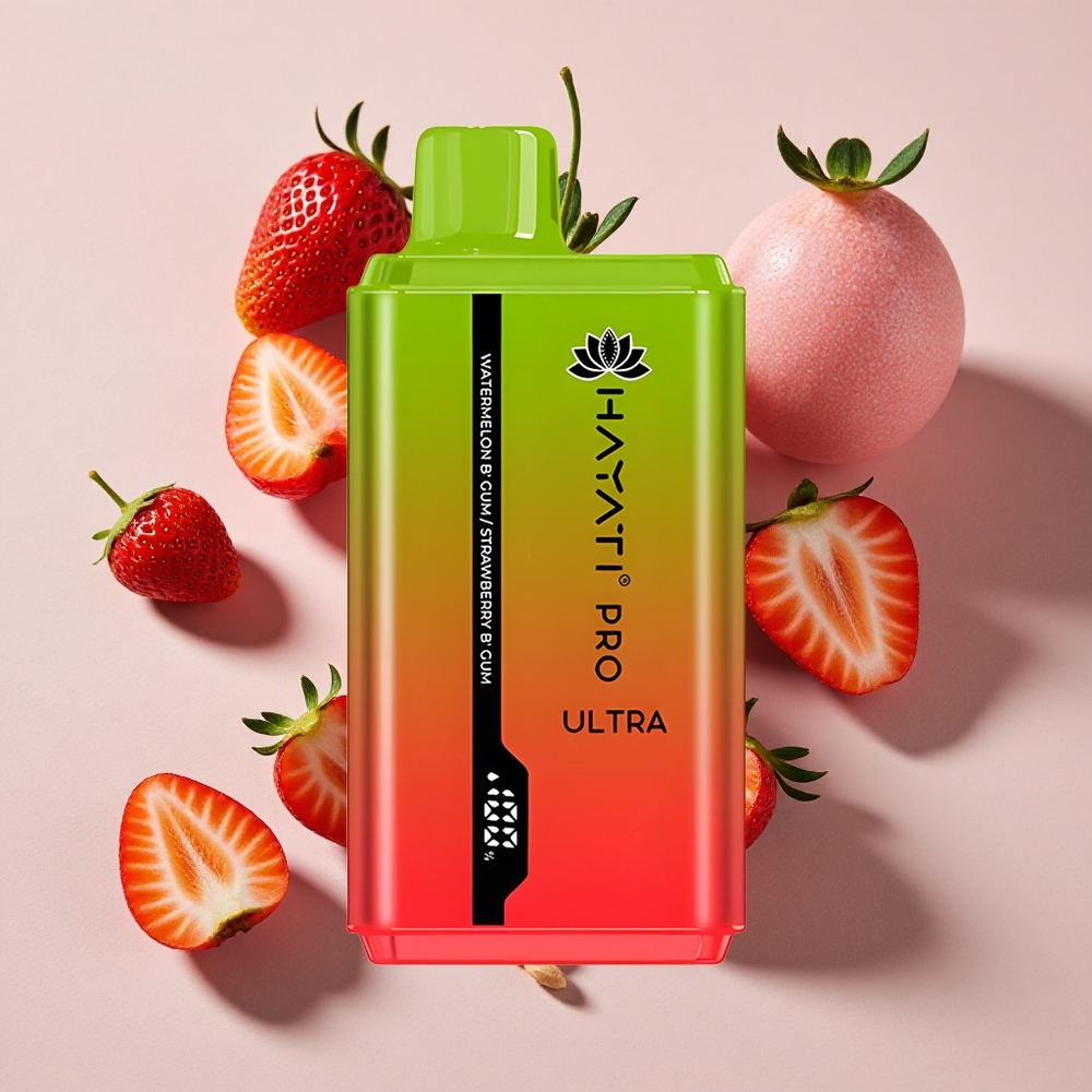 Hayati Pro Ultra 15000 Puffs Vienreizlietojamais Vape Arbūza Sviļķe Kaķītis (15000+ Puffs, 2% Nikotīna)