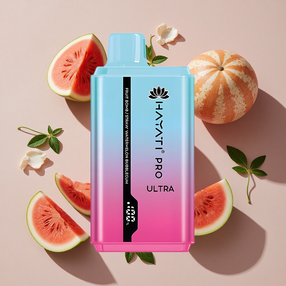 Hayati Pro Ultra 15000 Puffs Vienreizlietojamais Vape Augļu Bumba (15000+ Puffs, 2% Nikotīna)