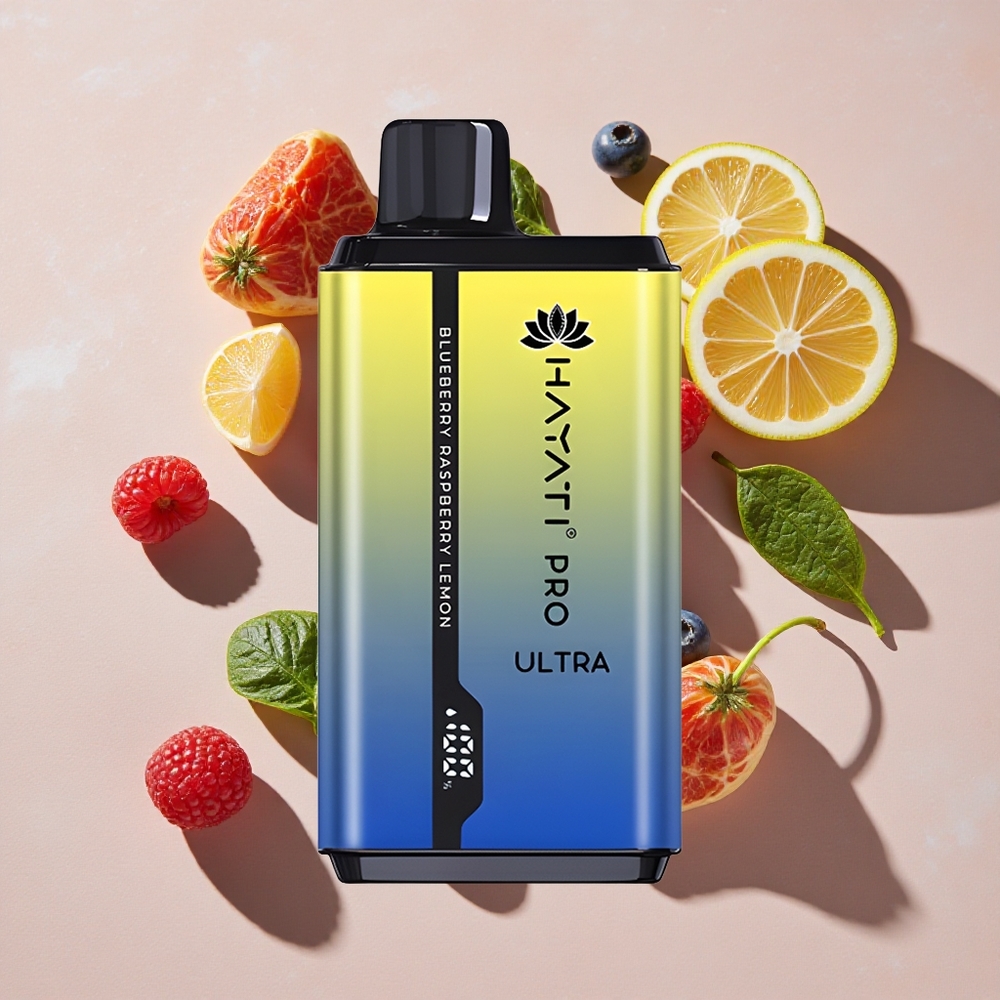Hayati Pro Ultra 15000 Puffs Vienreizlietojamais Vape Mellenes Aveņu Citrons (2 12ml e-šķidrums)