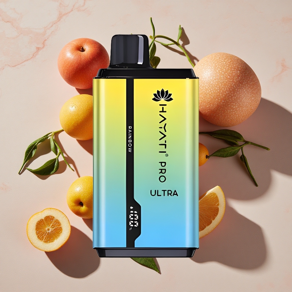Hayati Pro Ultra 15000 Puffs Vienreizlietojamais Vape Varavīksne (12ml x 2)