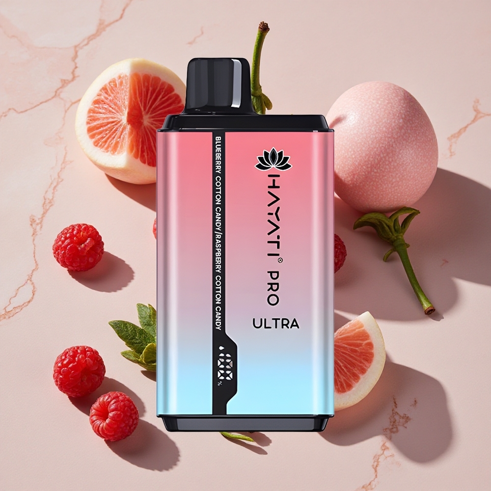 Hayati Pro Ultra 15000 Puffs Vienreizlietojamais Vape Zemenes Kokosvīnas (2 12ml)