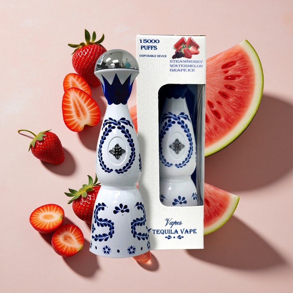 HUMO Azul 15000 Puffs Vienreizlietojamais Vape Zemeņu Arbūzu Vīnogu Ledus ar 20mL iepildīta e-smidzinājuma tvertni