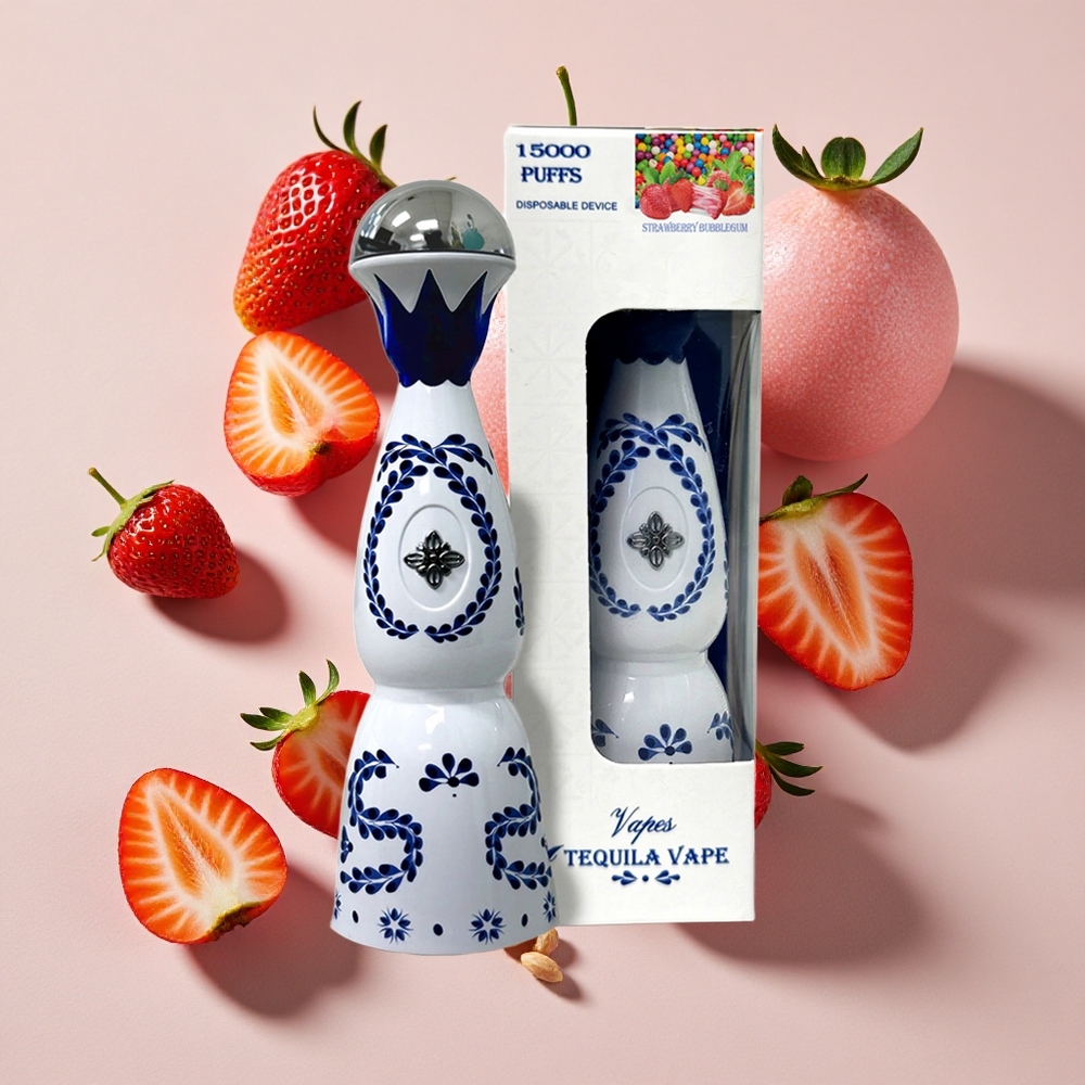 HUMO Azul 15000 Puffs Vienreizlietojamais Vape Zemeņu Sķēps (20mL, 5% Nikotīna)