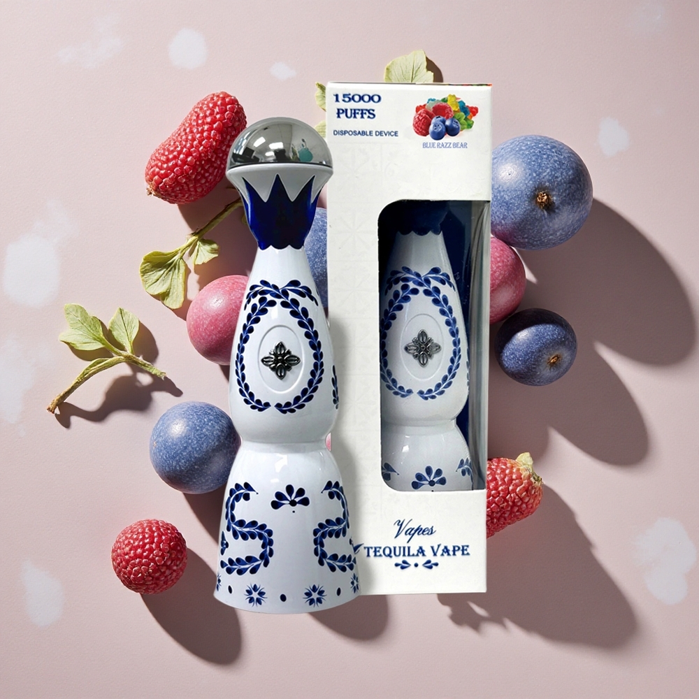 HUMO Azul 15000 Puffs Vienreizlietojamais Vape Zilā Aveņu Lācis 20mL 5% Nikotīns