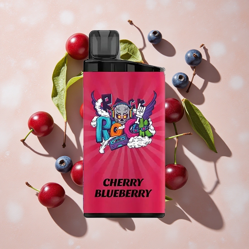 IGET Bar 3500 Išgarojumi Vienreizlietojamais Vape Ķiršu Zilenes (Līdz 3500 Išgarojumi, 1400 mAh)