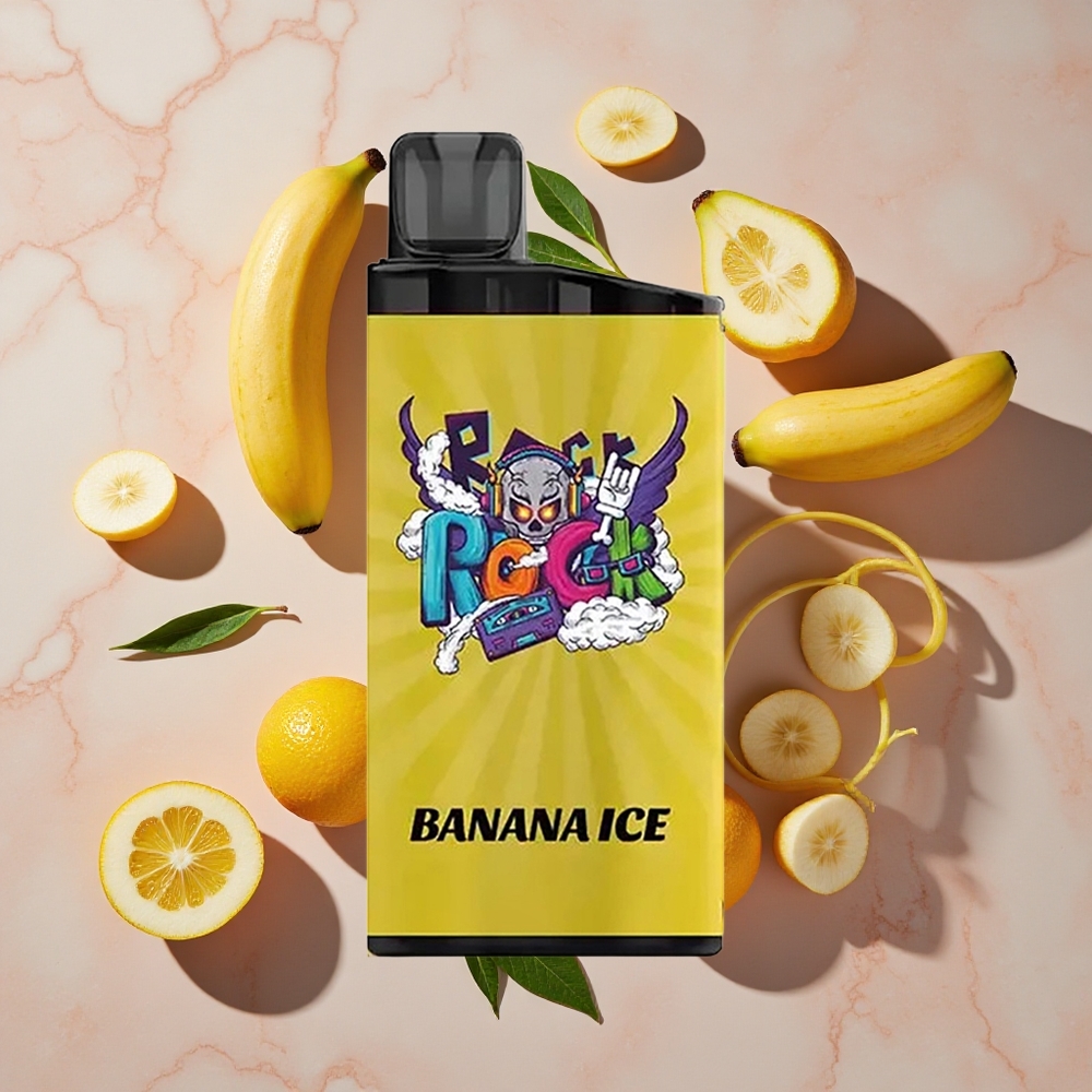 IGET Bar 3500 Puffs Izmērs 41.3x21.3x94.5mm Banānu Ledus Vienreizlietojamais Vape