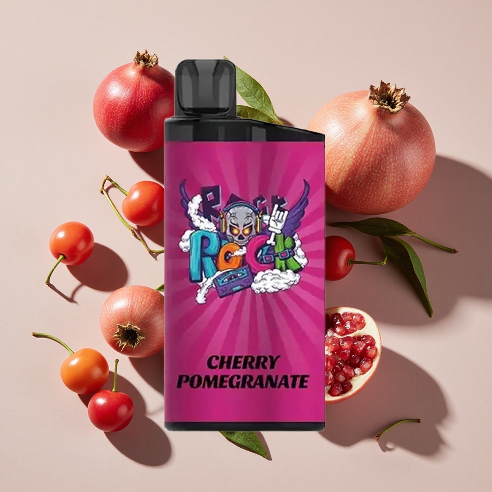 IGET Bar 3500 Puffs Vienreizlietojamais Vape Kiršu Granāts (Līdz 3500 Puffs, 1400 mAh)