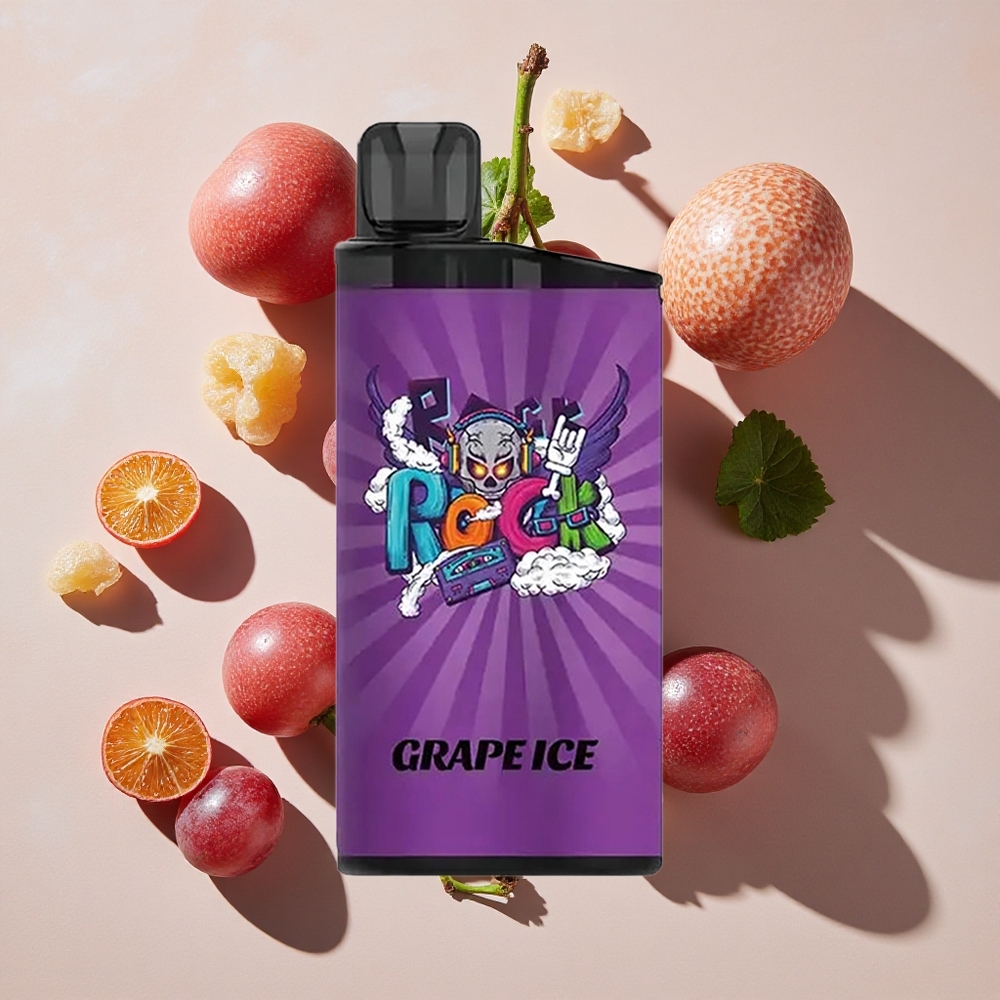 IGET Bar 3500 Puffs Vienreizlietojamais Vape Vīnogu Ledus (Līdz 3500 Puffiem, 1400 mAh)