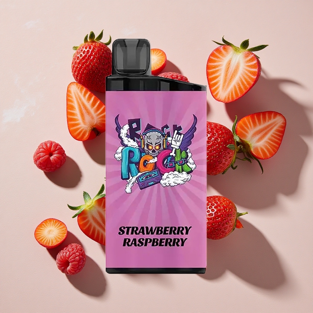 IGET Bar 3500 Puffs Vienreizlietojamais Vape Zemene-Aveņu (Līdz 3500 Puffs, 1400 mAh)