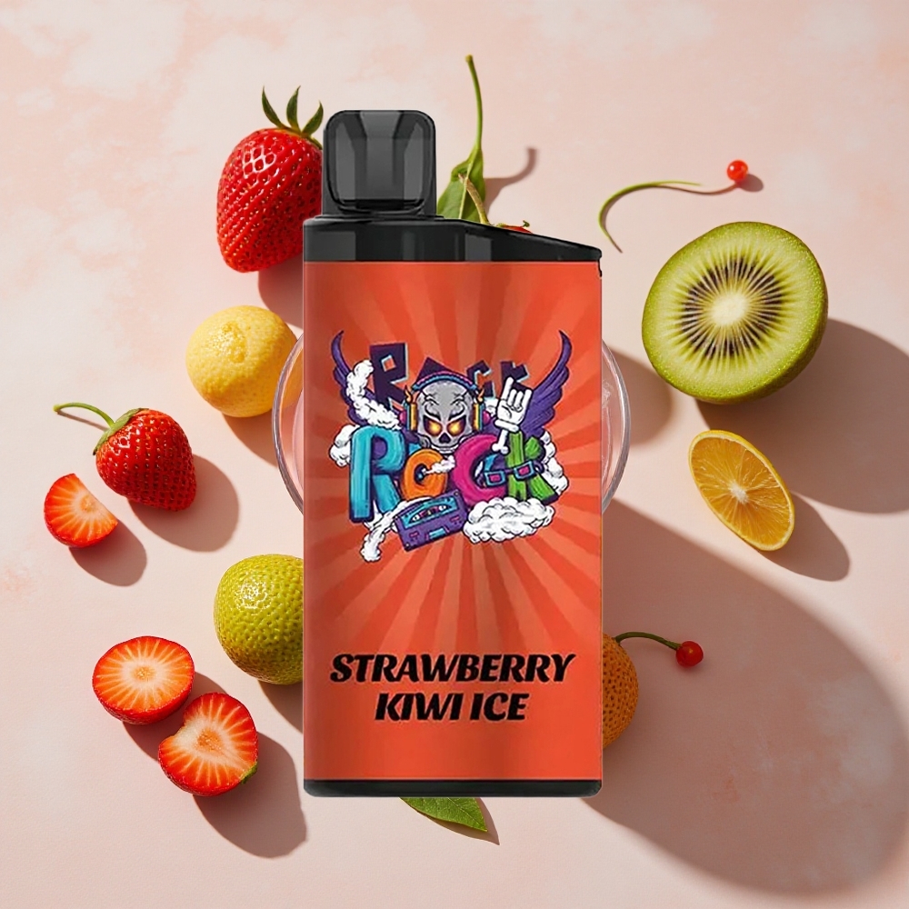 IGET Bar 3500 Puffs Vienreizlietojamais Vape Zemene-Aveņu Ledus (Līdz 3500 Puff, 1400 mAh)