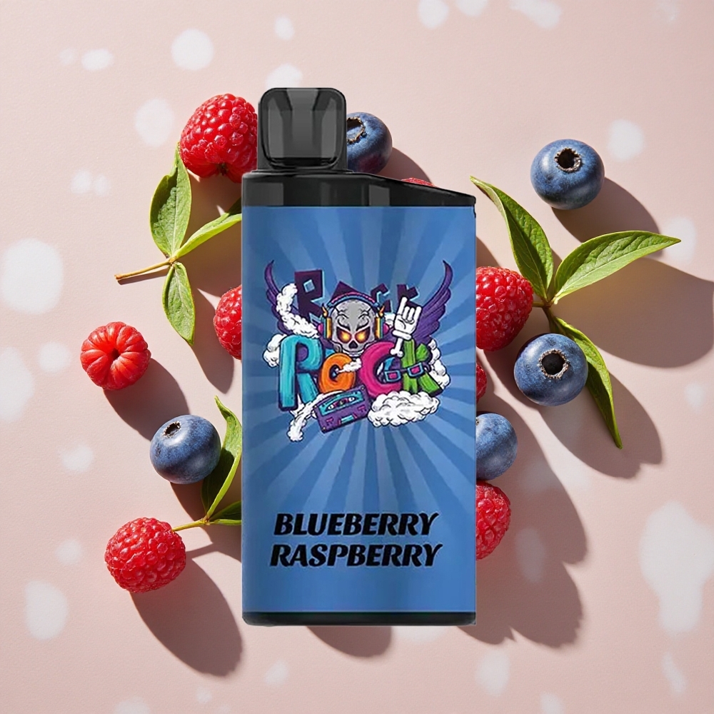 IGET Bar 3500 Puffs Vienreizlietojamais Vape Zemenes Aveņu (Līdz 3500 Puffi, 1400 mAh)