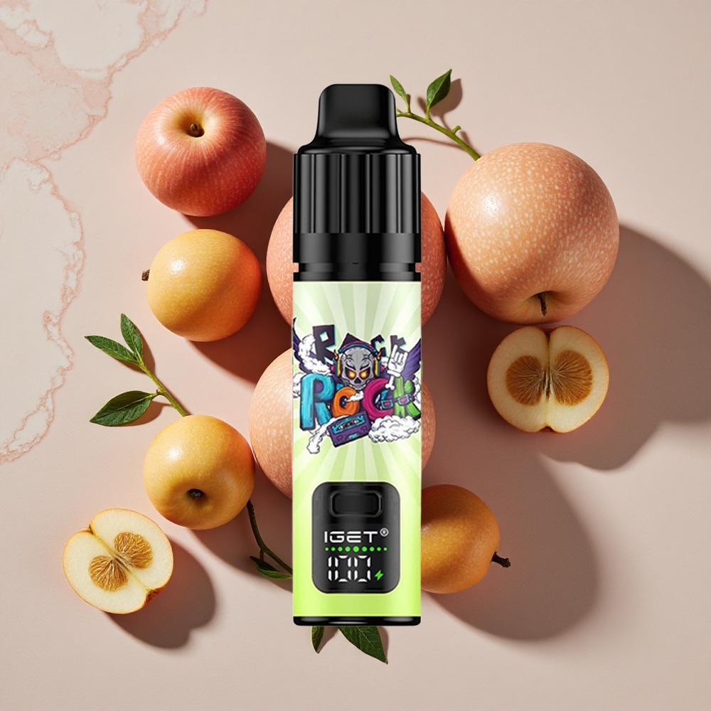 IGET BAR PLUS S3 POD 10000 Puffs Vienreizlietojamais Vape Dubultā Ābeles 18 ml E-šķidrums