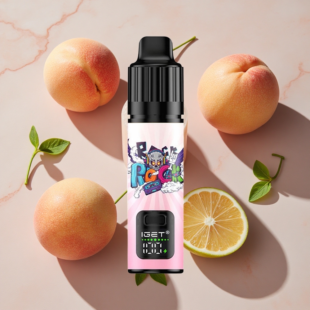 IGET BAR PLUS S3 POD 10000 Puffs Vienreizlietojamais Vape Persiku Liči Laima Ledus