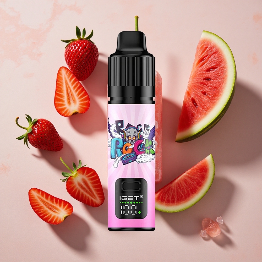 IGET BAR PLUS S3 POD 10000 Puffs Vienreizlietojamais Vape Zemeņu Arbūzu Ledus (18 ml)