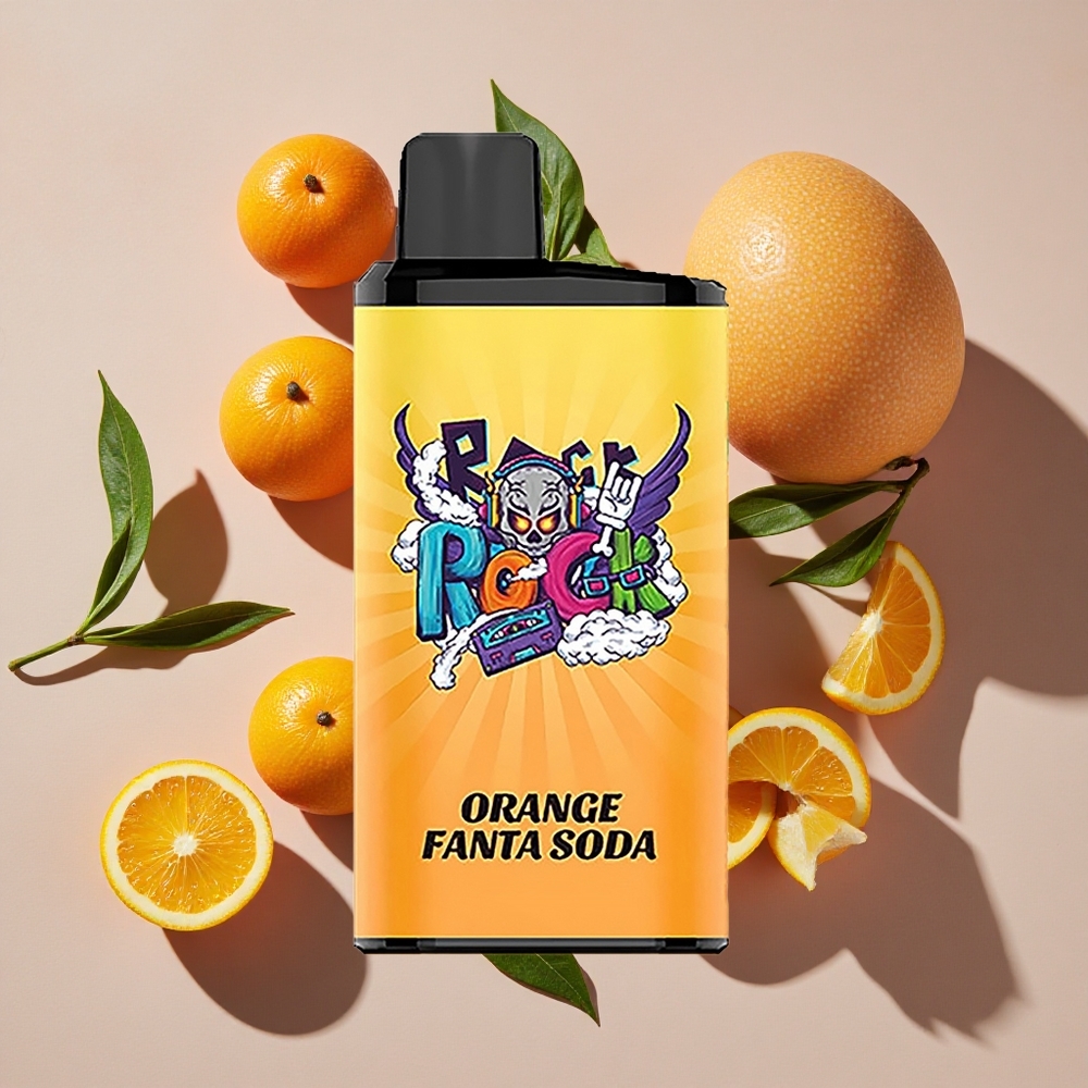 IGET Bar Pro 10000 Puffs Vienreizlietojamais Vape Oranžā Fanta Soda, 2000 mAh, 1,2 Ohm Mesh Coil
