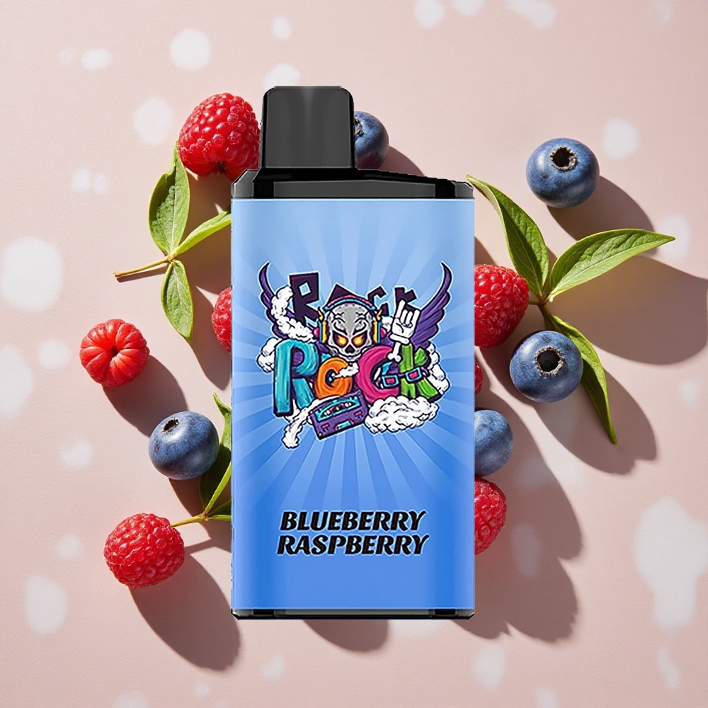 IGET Bar Pro 10000 Puffs Vienreizlietojamais Vape Zemenes Aveņu (10000 Puffs, 2000 mAh)