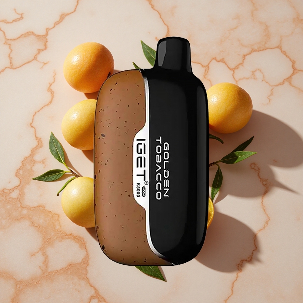 IGET Moon K5000 Puffs Izmērījams Vapiņš Zelta Tabaka (5000 Puffi, 81.5 g)
