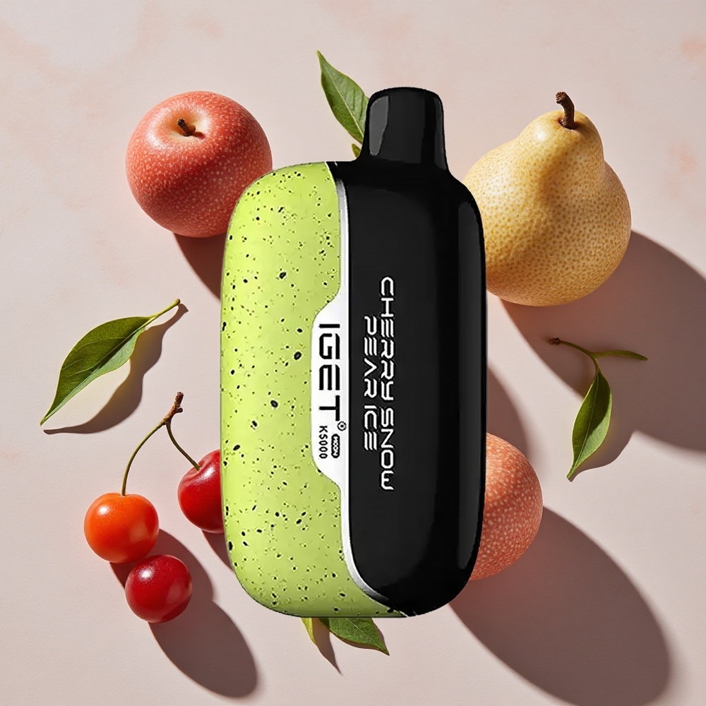IGET Moon K5000 Puffs Vienreizlietojamais Vape Kiršu Sniega Bumbieru Ledus (Līdz 5000 Puffs, 81.5 g)