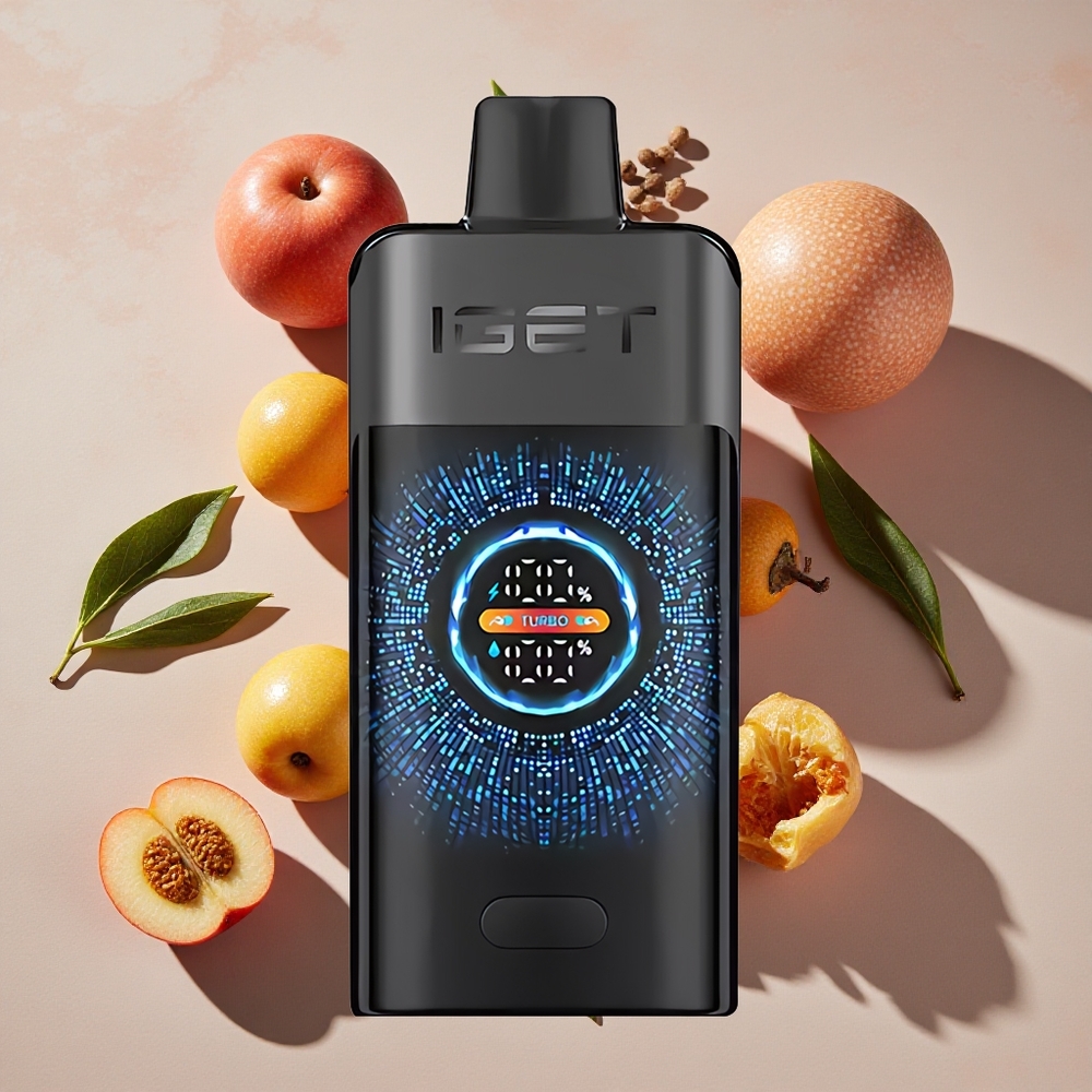 IGET ONE 12000 Puffs Vienreizlietojamais Vape Melnā meža (12000 Puffs Regulārais režīms, 2700 mAh)